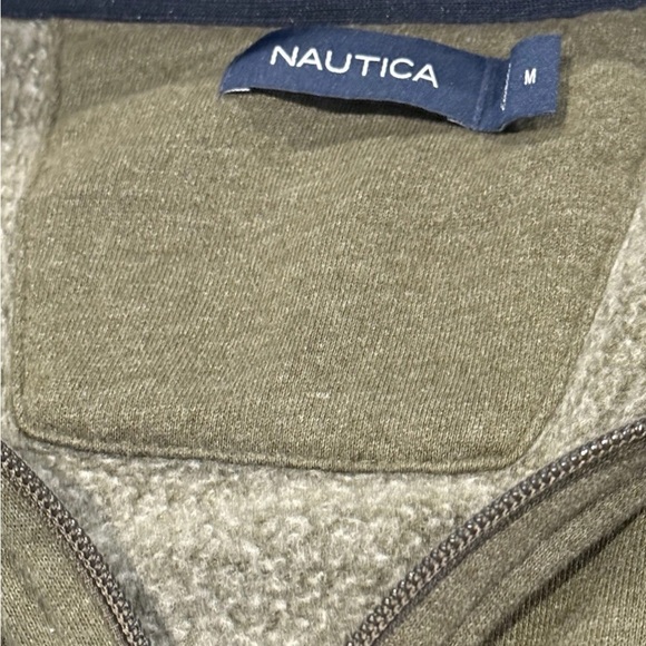 Nautica Men's Green Zip-Up Sweater - Picture 4 of 5